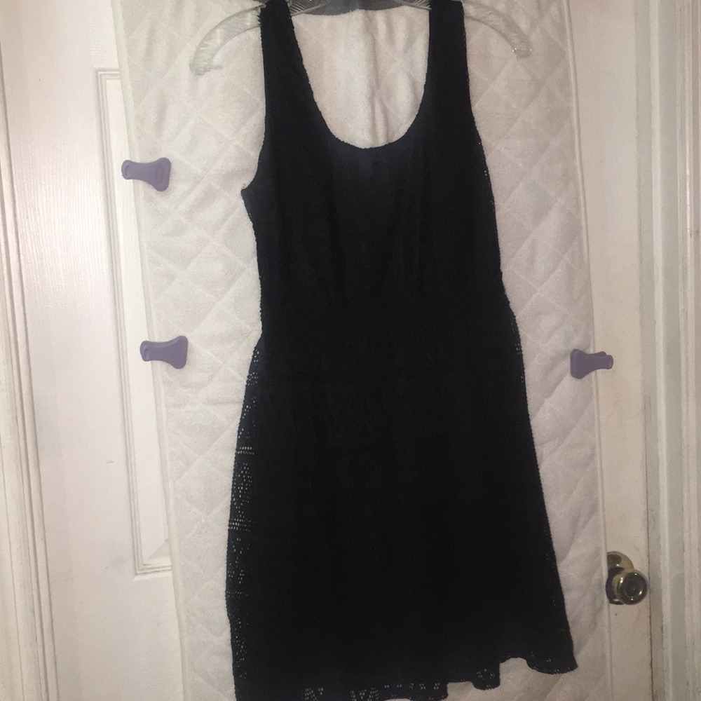 Black lace dress.
